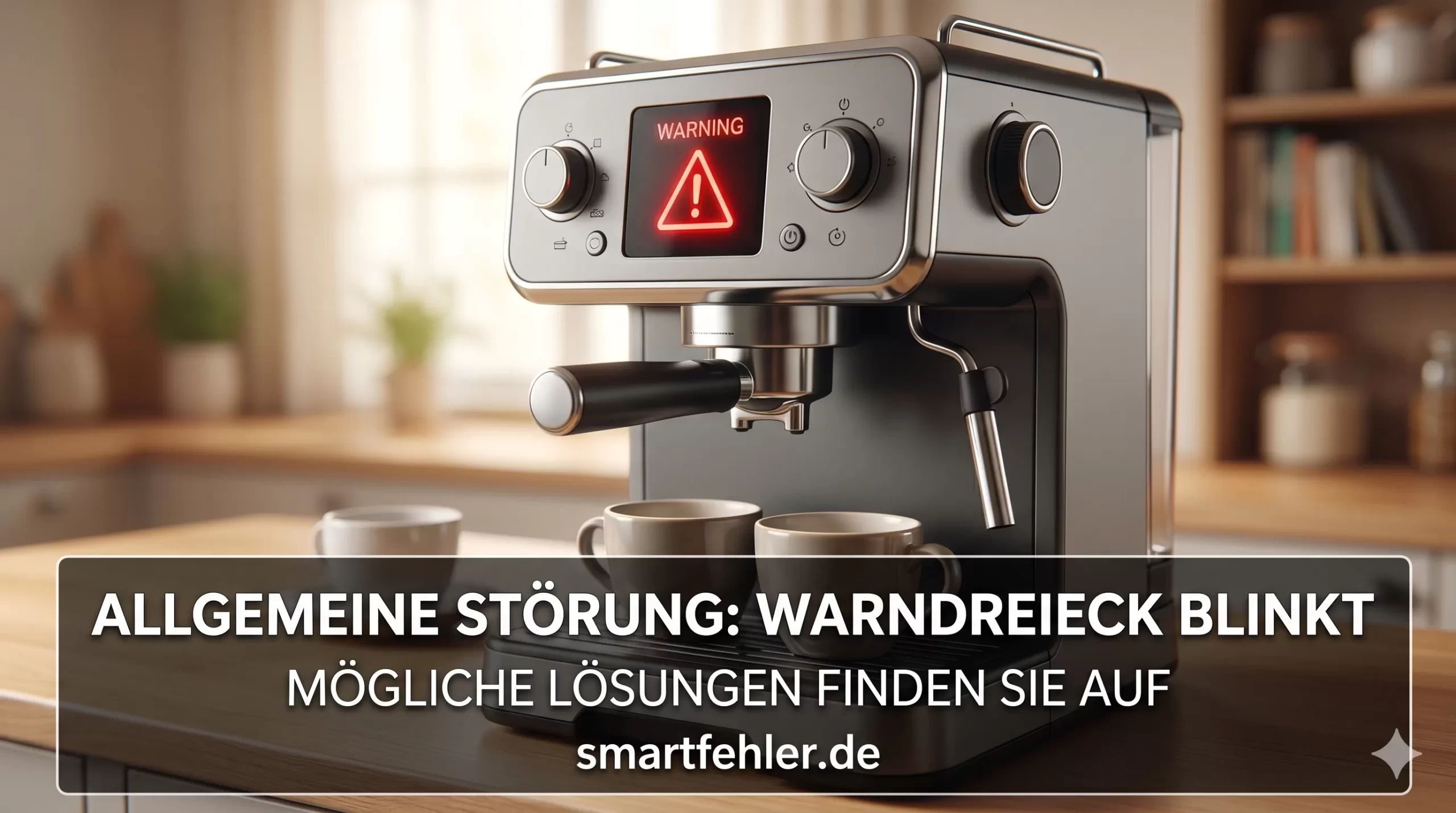 DeLonghi Magnifica S Allgemeine Störung Warndreieck blinkt red light