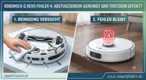 Roborock Q Revo Fehler 4: Absturzsensor defekt? Lösung!