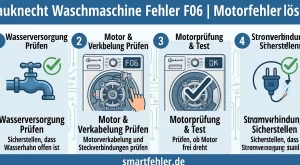 🛠️ Bauknecht Waschmaschine Fehler F06 | Motorfehler lösen