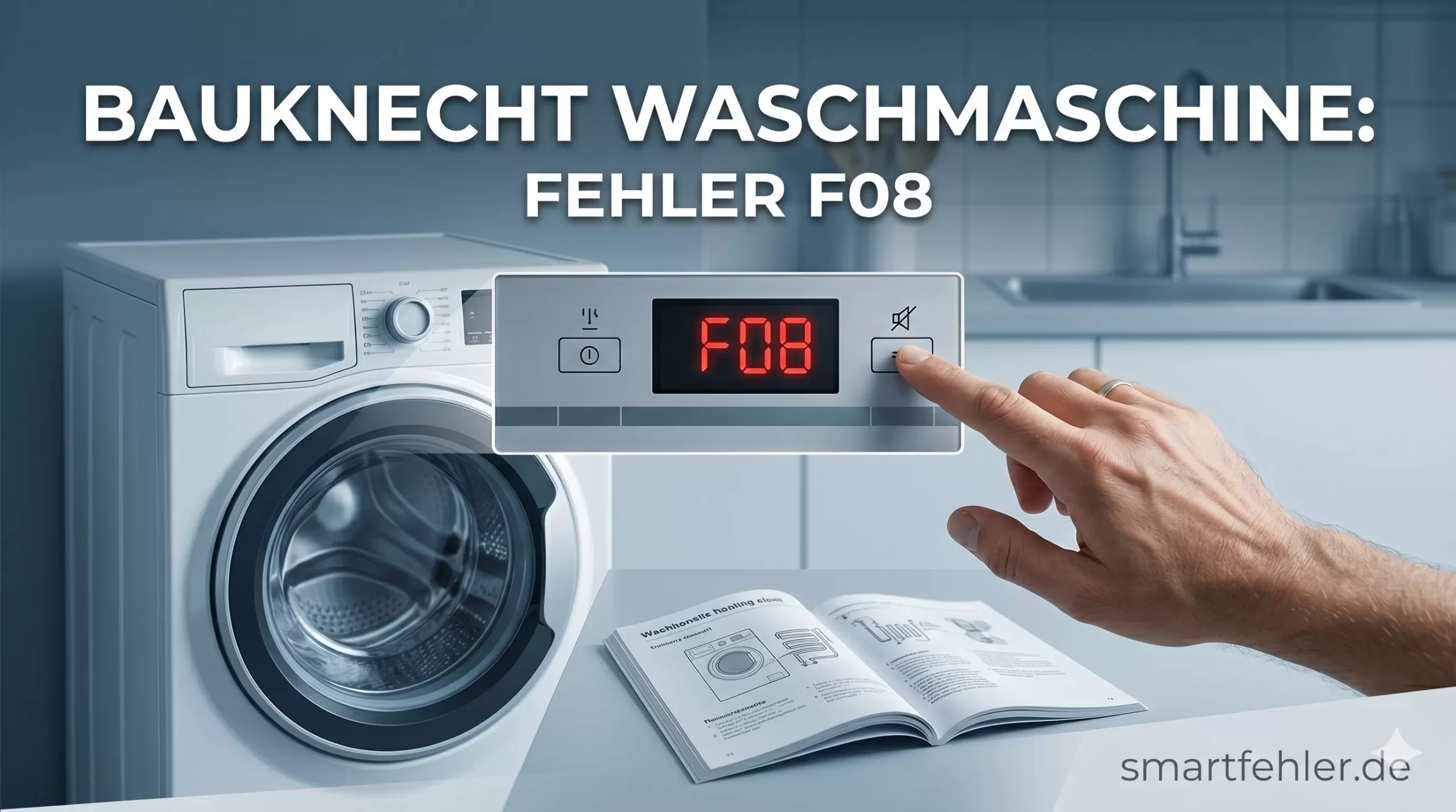 Bauknecht Waschmaschine Fehler F08 Heizungsfehler beheben