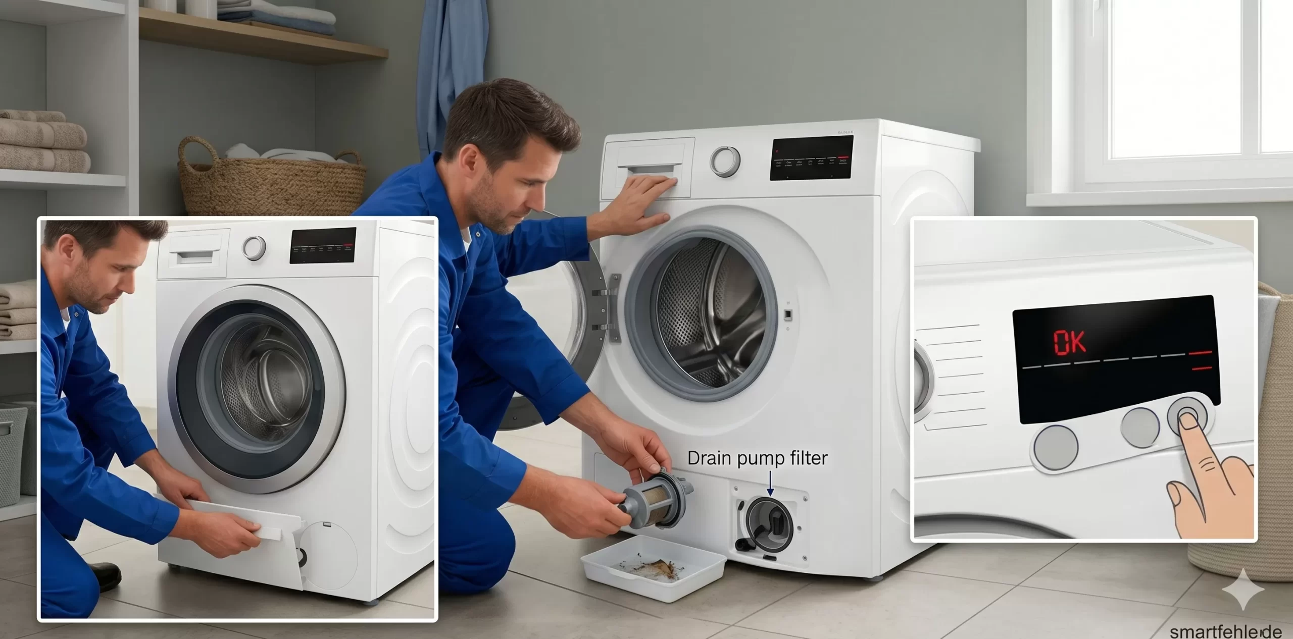 Bosch Waschmaschine Fehler F21 erfolgreich loeschen und resetten