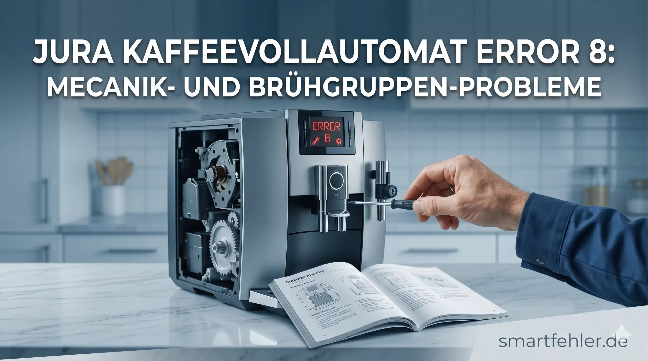 Jura Kaffeevollautomat Error 8 Brühgruppe blockiert Fehler beheben