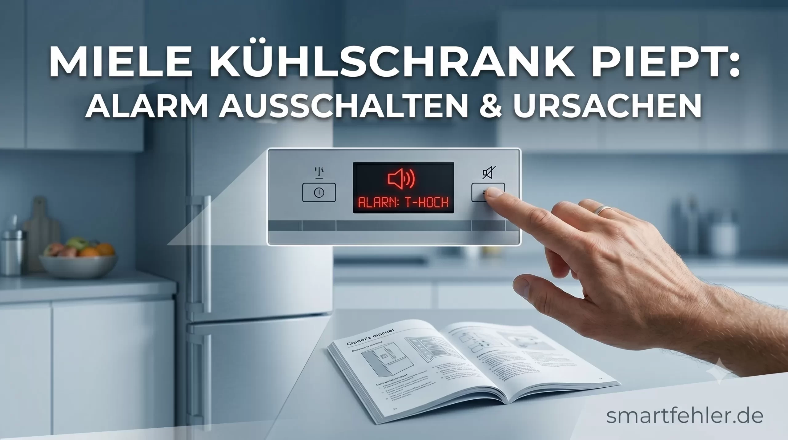 Miele Kühlschrank piept Warnsignal und Alarm ausschalten