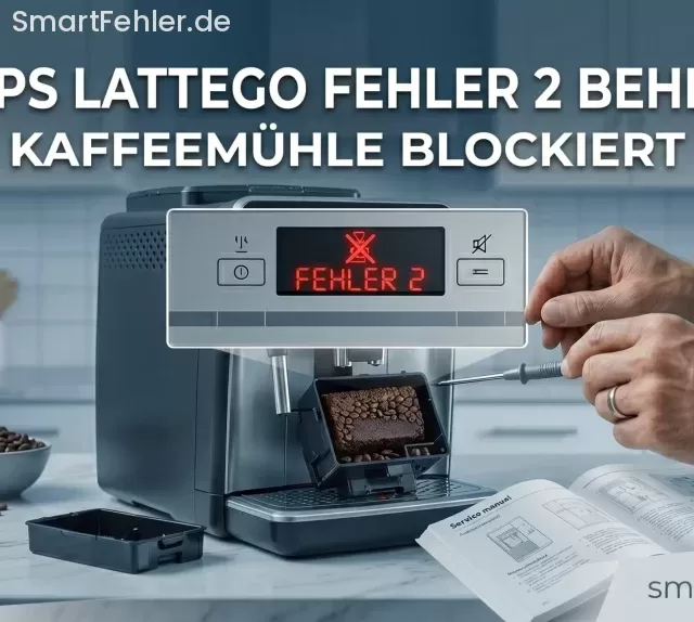 Philips Lattego Fehler 2 beheben | Kaffeemühle blockiert Philips Lattego Fehler 2 beheben | Kaffeemühle blockiert