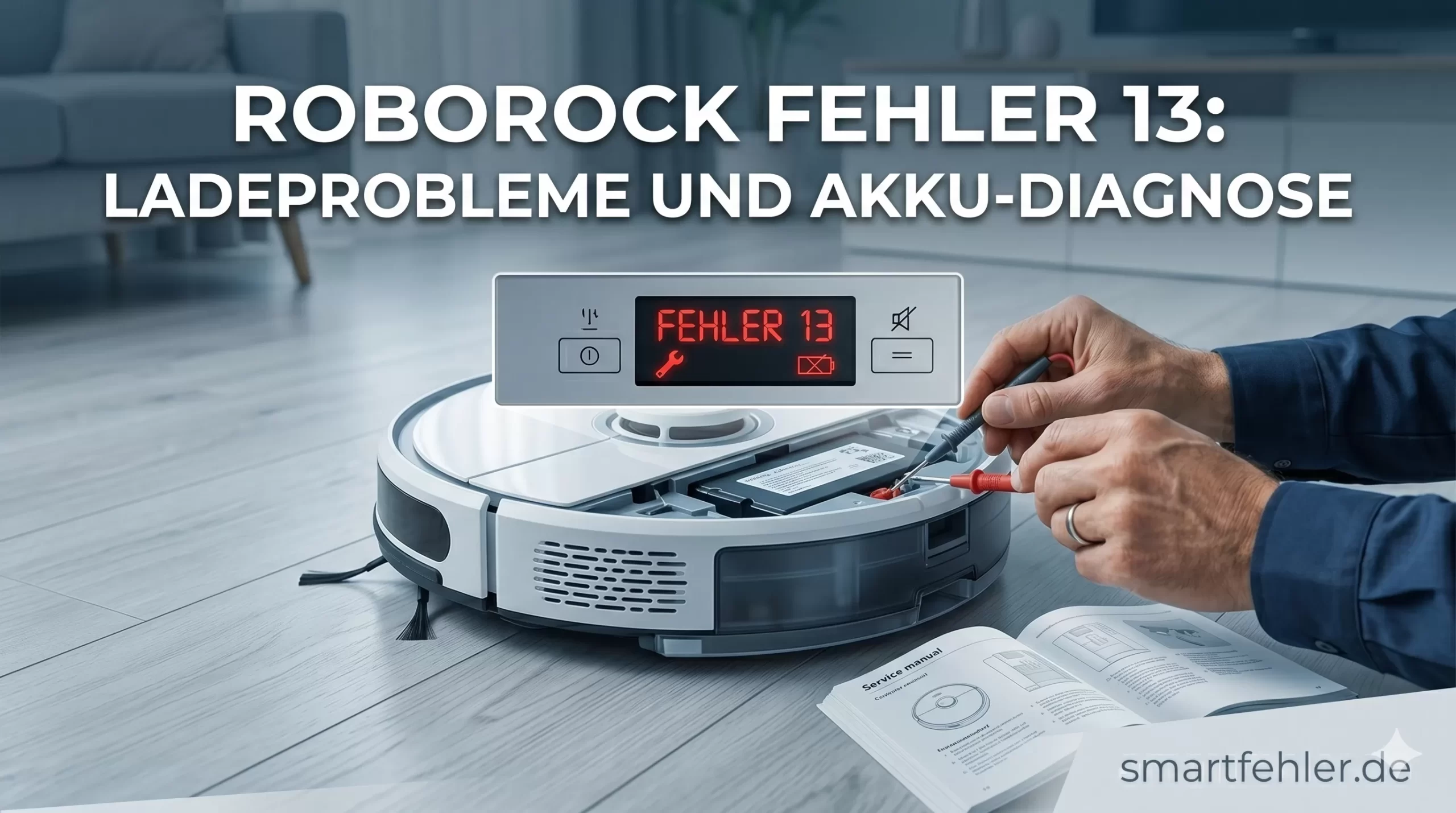 Roborock Fehler 13 Ladestörung erfolgreich beheben